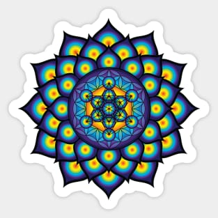 Flower of Life Metatron's Cube Sticker